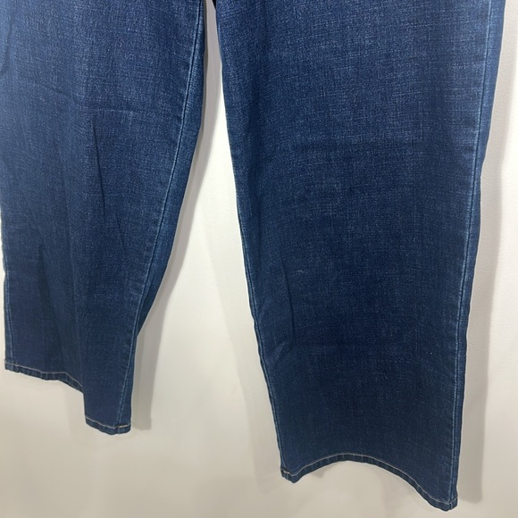 ModCloth X Princess Highway floral embroidered pockets wide leg jeans 16. NWT. - Picture 3 of 12